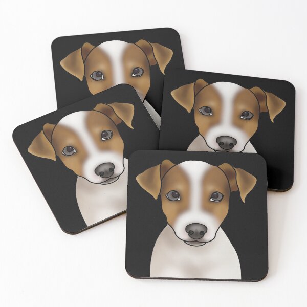 Item preview, Jack Russell Terrier Dog Portrait - Black designed and sold by JadeMadeThis.
