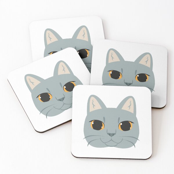 Item preview, Cute Chartreux cat face designed and sold by ivan-lodi.