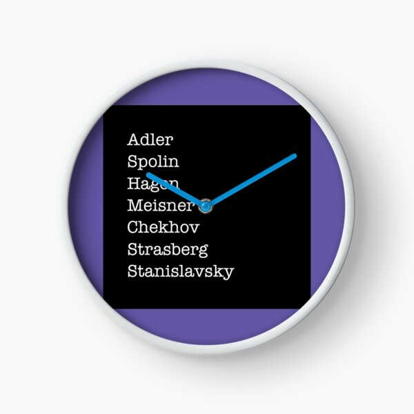 Great Acting Teachers Clock