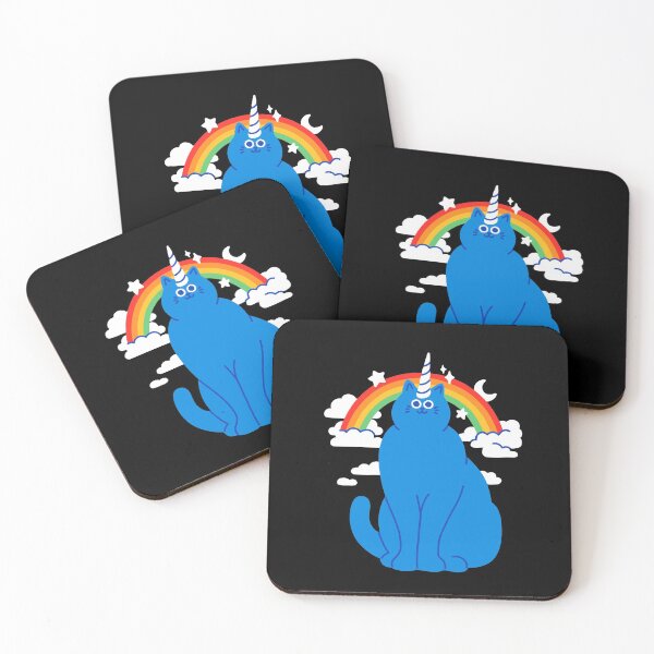 Item preview, Blue Unicorn Cat designed and sold by obinsun.