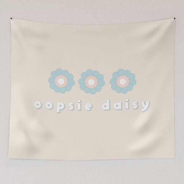 Item preview, "Oopsie daisy" Baby blue and light yellow flower design designed and sold by --EllieEdits--.