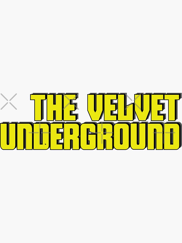 "the velvet underground logo" Sticker by 88Tamara Redbubble