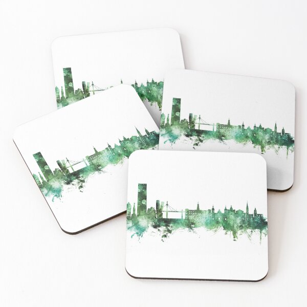 Item preview, Bilbao Spain Skyline designed and sold by ArtPrints.