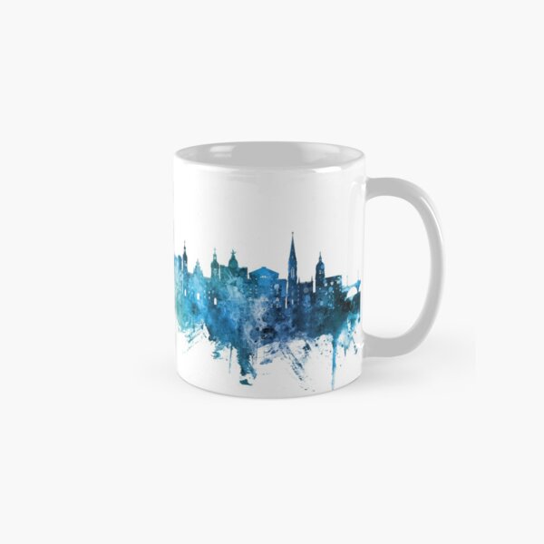 Vista previa del artículo con la obra «Bilbao Spain Skyline», diseñado y vendido por ArtPrints.