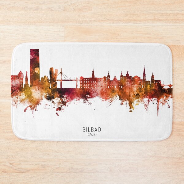 Item preview, Bilbao Spain Skyline designed and sold by ArtPrints.