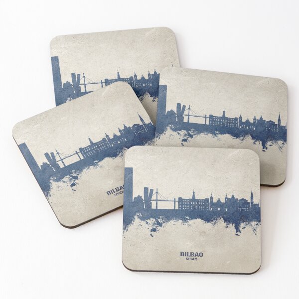 Item preview, Bilbao Spain Skyline designed and sold by ArtPrints.