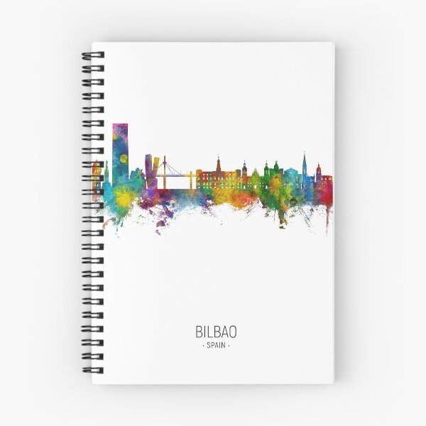 Item preview, Bilbao Spain Skyline designed and sold by ArtPrints.
