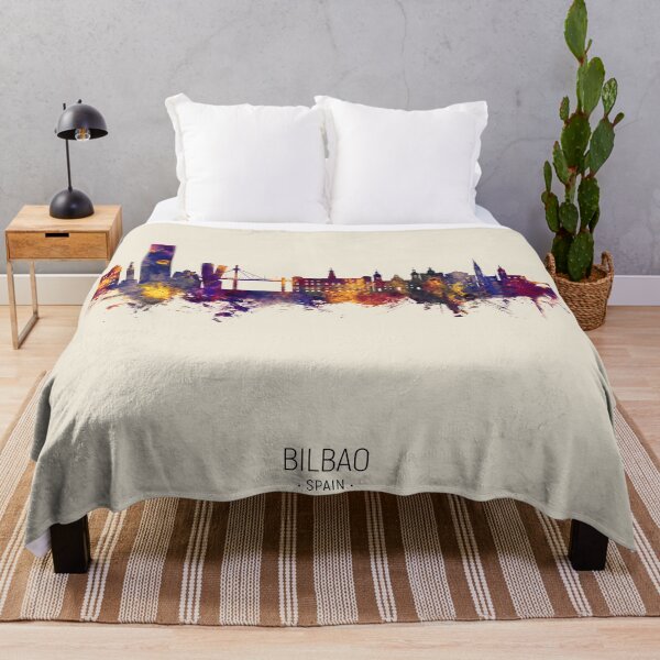 Item preview, Bilbao Spain Skyline designed and sold by ArtPrints.