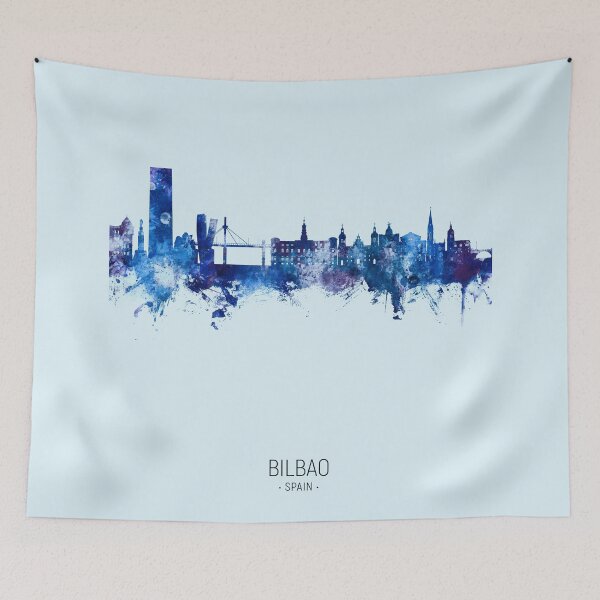 Item preview, Bilbao Spain Skyline designed and sold by ArtPrints.