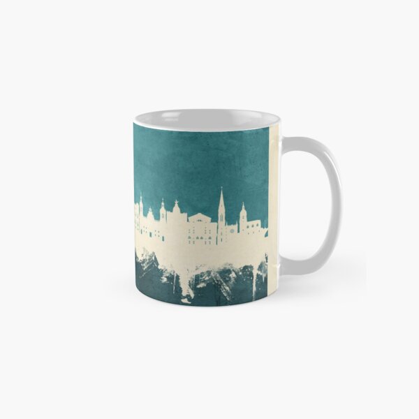 Vista previa del artículo con la obra «Bilbao Spain Skyline», diseñado y vendido por ArtPrints.