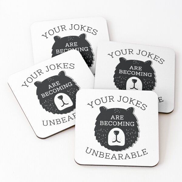 Item preview, Unbearable Jokes designed and sold by LuckyFoxDesigns.