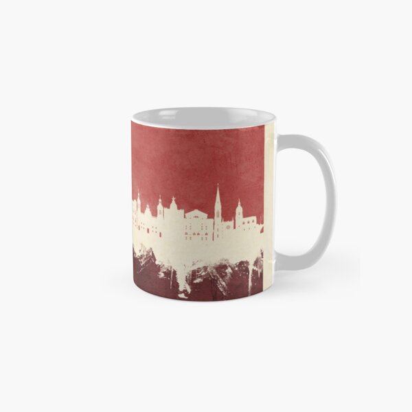 Vista previa del artículo con la obra «Bilbao Spain Skyline», diseñado y vendido por ArtPrints.