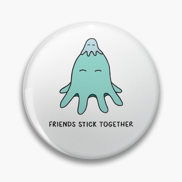 Item preview, Friends Stick Together - Light Teal on White designed and sold by ImperfectLife.