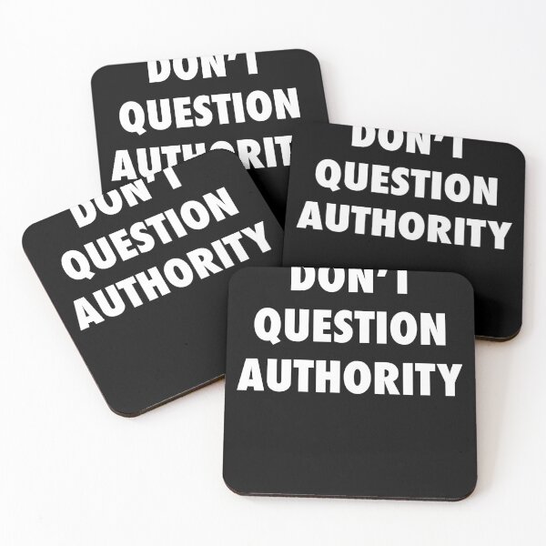 Item preview, DONT QUESTION AUTHORITY designed and sold by RetroFace.