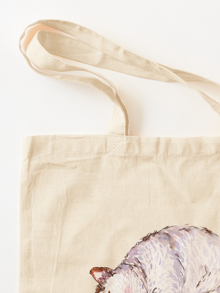 Alternate view of Tommy the Furball is Sleeping Tote Bag