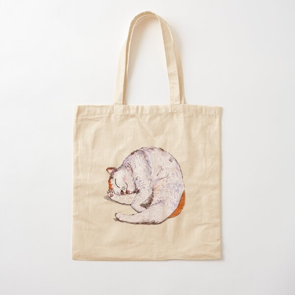 Tommy the Furball is Sleeping Cotton Tote Bag