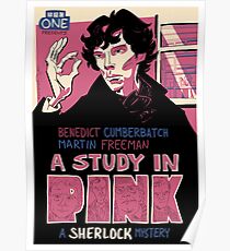 Vintage Poster - A Study In Pink Poster