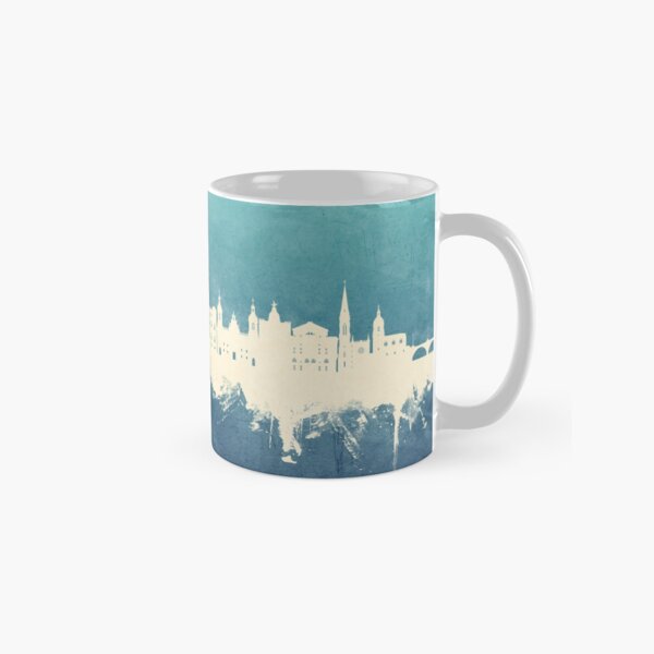Vista previa del artículo con la obra «Bilbao Spain Skyline», diseñado y vendido por ArtPrints.