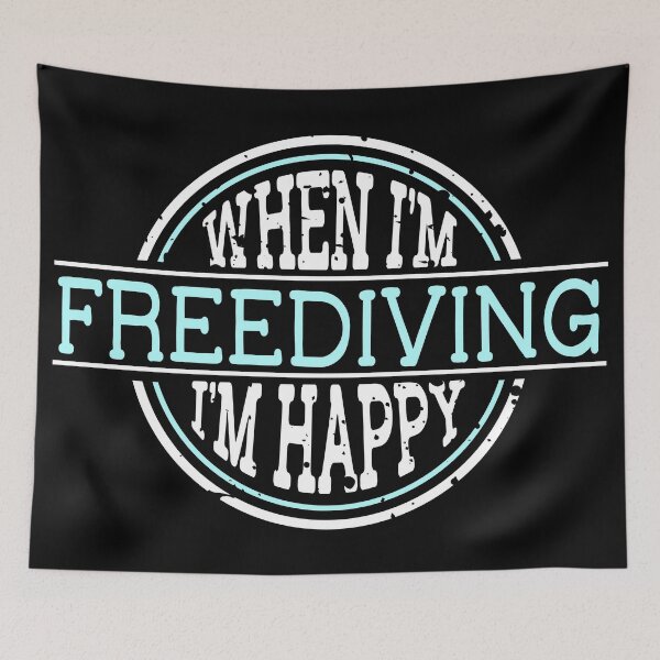 Item preview, When I'm FreeDiving I'm Happy designed and sold by cotros.