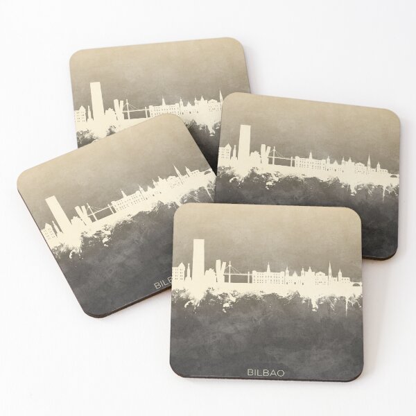 Item preview, Bilbao Spain Skyline designed and sold by ArtPrints.