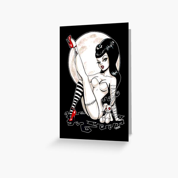 Alice in Zombieland - Alice does Zombieland (Black) Greeting Card