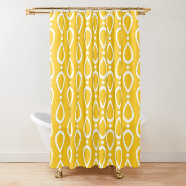 Mustard Yellow Shower Curtains for Sale