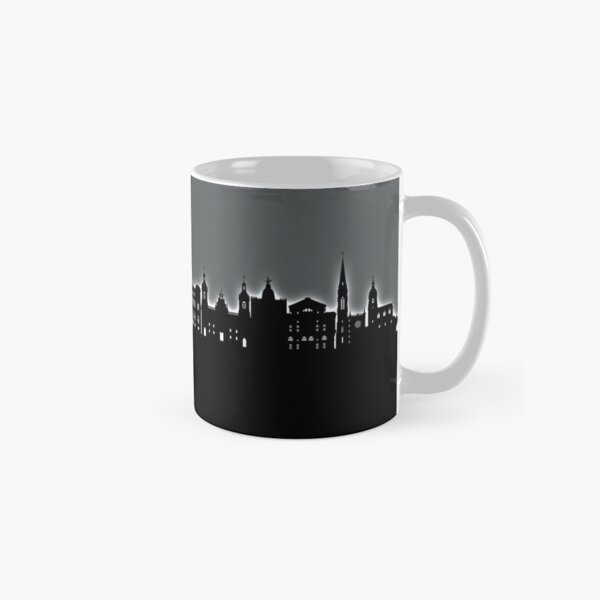 Vista previa del artículo con la obra «Bilbao Spain Skyline», diseñado y vendido por ArtPrints.