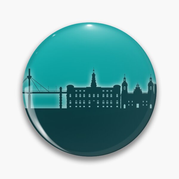 Item preview, Bilbao Spain Skyline designed and sold by ArtPrints.