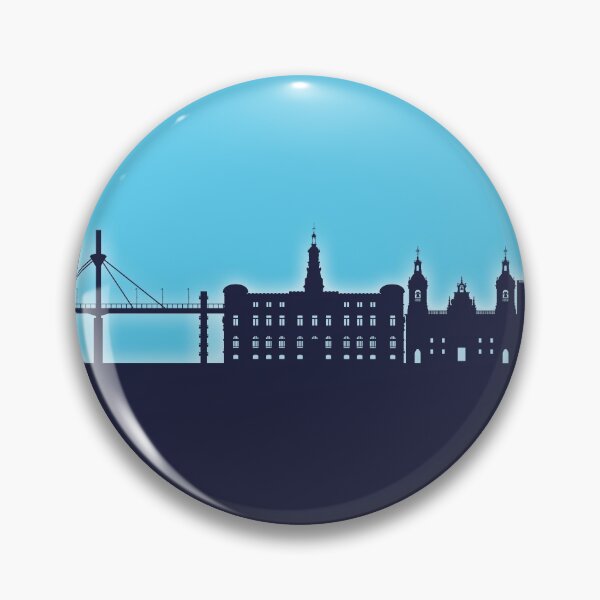 Item preview, Bilbao Spain Skyline designed and sold by ArtPrints.