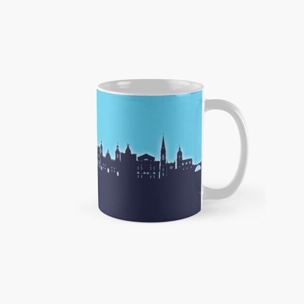 Vista previa del artículo con la obra «Bilbao Spain Skyline», diseñado y vendido por ArtPrints.