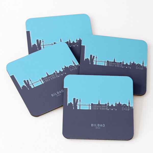 Item preview, Bilbao Spain Skyline designed and sold by ArtPrints.