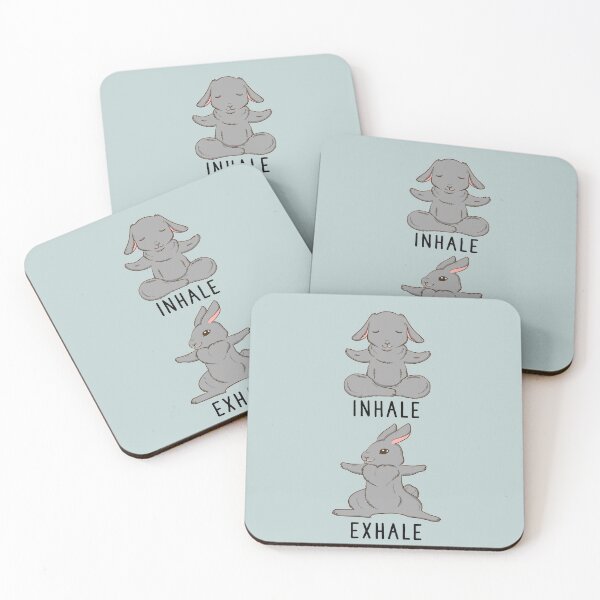 Item preview, Inhale Exhale Rabbit Bunny Yoga designed and sold by thepawster.