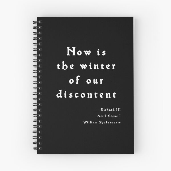 Item preview, Now is the winter of our discontent - quote gift designed and sold by Stageystuff.