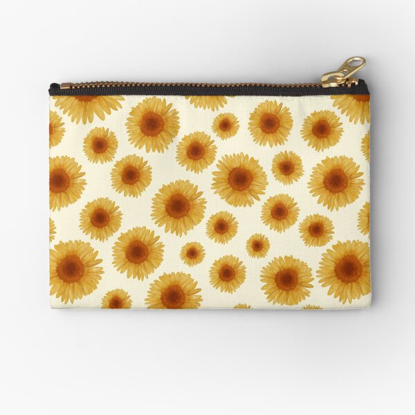 Estampado de girasoles fondo claro Bolsos de mano