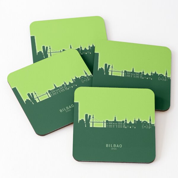 Item preview, Bilbao Spain Skyline designed and sold by ArtPrints.