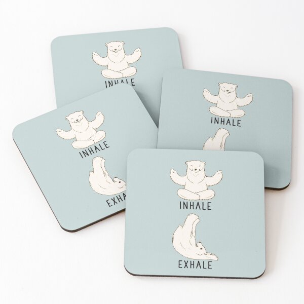 Item preview, Inhale Exhale Polar Bear Yoga designed and sold by thepawster.
