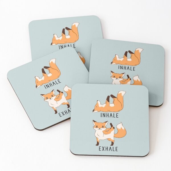 Item preview, Inhale Exhale Fox Yoga designed and sold by thepawster.