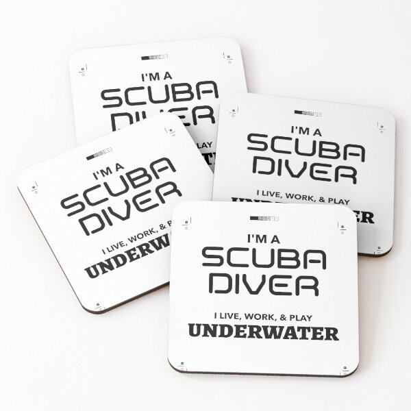 Item preview, I'm a scuba diver. I live, work, & play underwater_WT02 designed and sold by Belcibol.