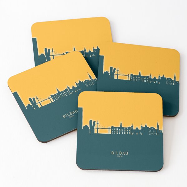 Item preview, Bilbao Spain Skyline designed and sold by ArtPrints.