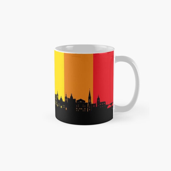 Vista previa del artículo con la obra «Bilbao Spain Skyline», diseñado y vendido por ArtPrints.