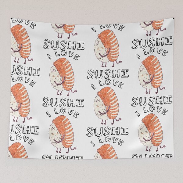 Item preview, love sushi saying designed and sold by pirminio.