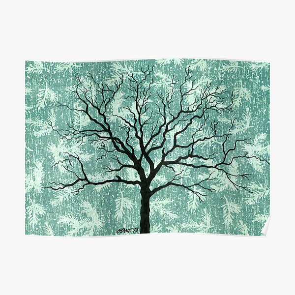 TREE ON DESIGN PAPER Poster