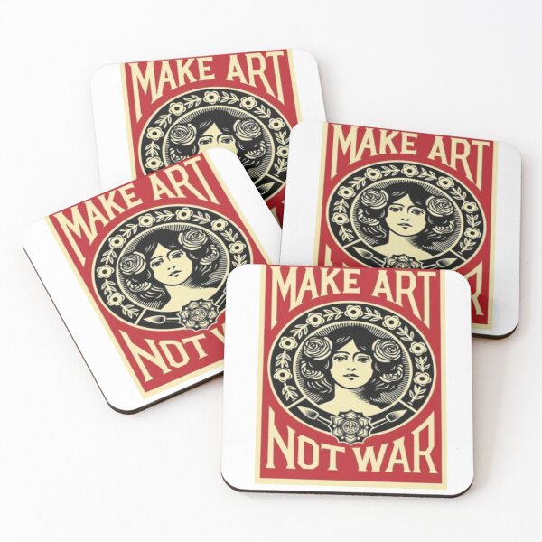 Item preview, Make art not war designed and sold by dancingpotato.