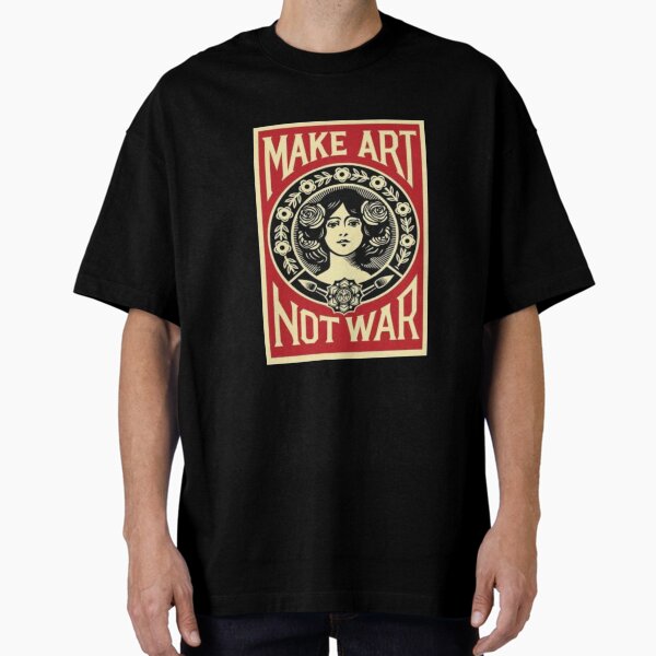 Item preview, Make art not war designed and sold by dancingpotato.
