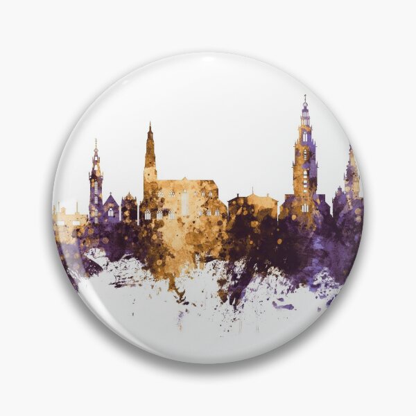 Item preview, Groningen The Netherlands Skyline designed and sold by ArtPrints.