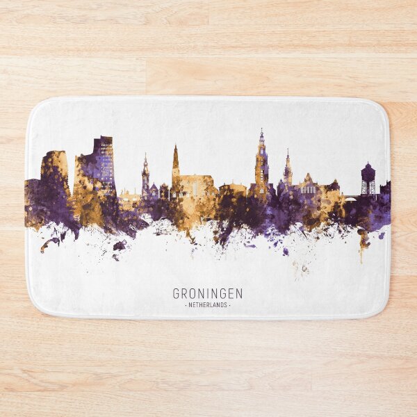 Item preview, Groningen The Netherlands Skyline designed and sold by ArtPrints.