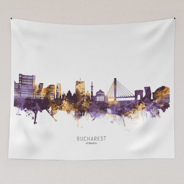 Item preview, Bucharest Romania Skyline designed and sold by ArtPrints.