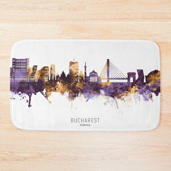 Item preview, Bucharest Romania Skyline designed and sold by ArtPrints.