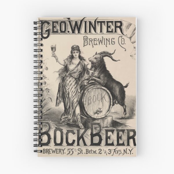 Item preview, BOCK BEER New York by Geowinter Brewing Co. Vintage Beverage Advertising designed and sold by retroposters.