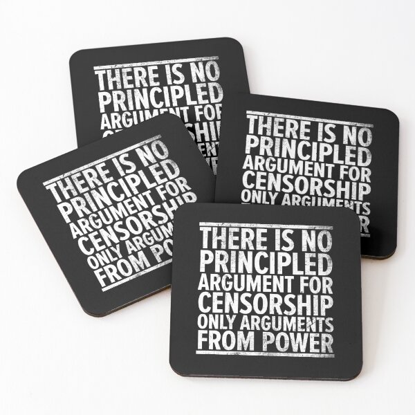 Censorship v1 Coasters (Set of 4)